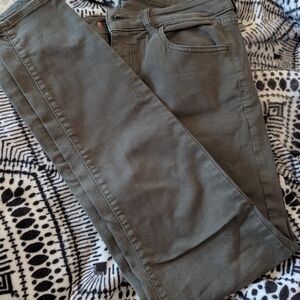 American Eagle Outfitters Olive Skinny Jeans